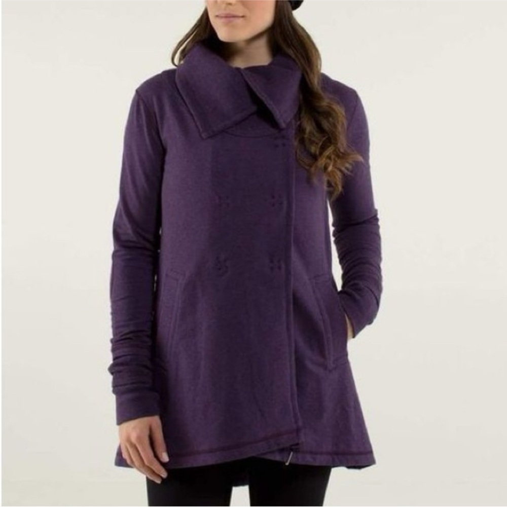Lululemon Athletica Deep Purple Pea Coat
